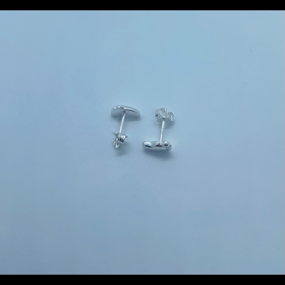 Sterling Silver Foot Earrings - Picture 3 of 4